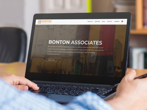 Screenshot of Bonton Associates Website